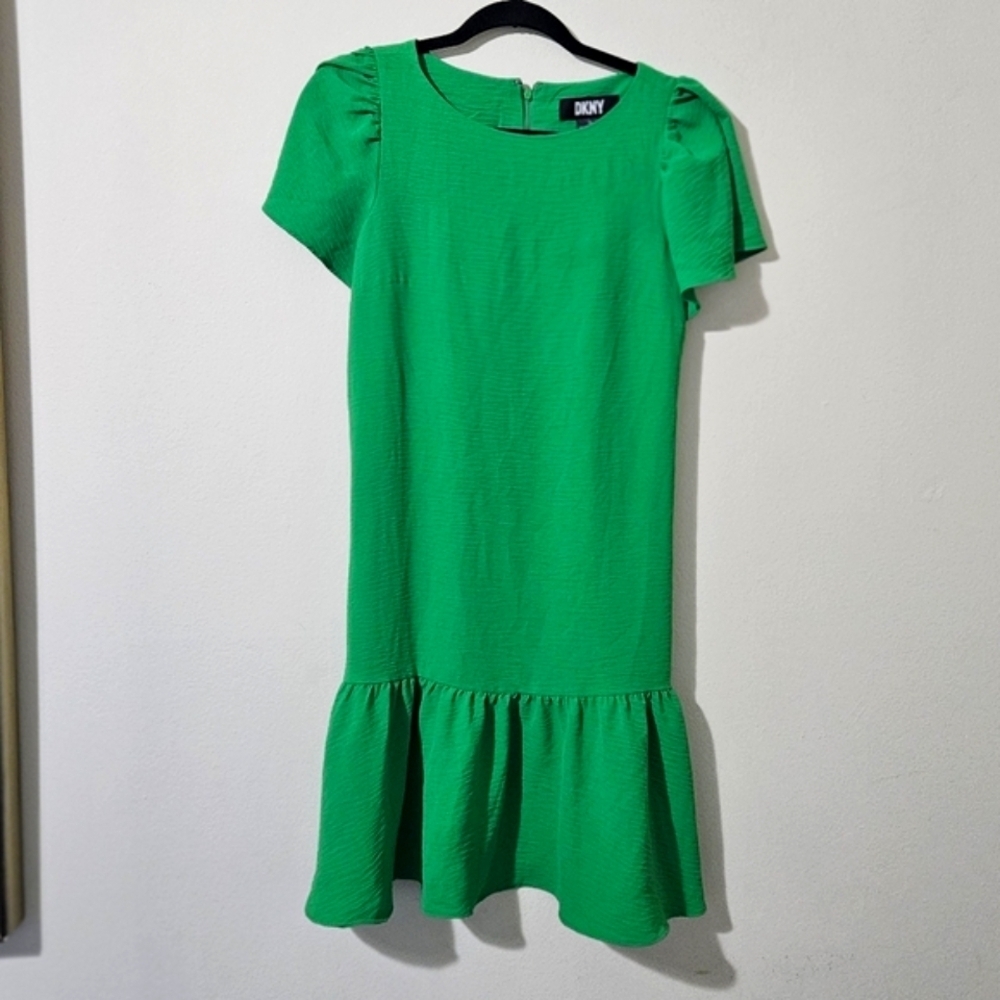 DKNY Flounce Hem Dress